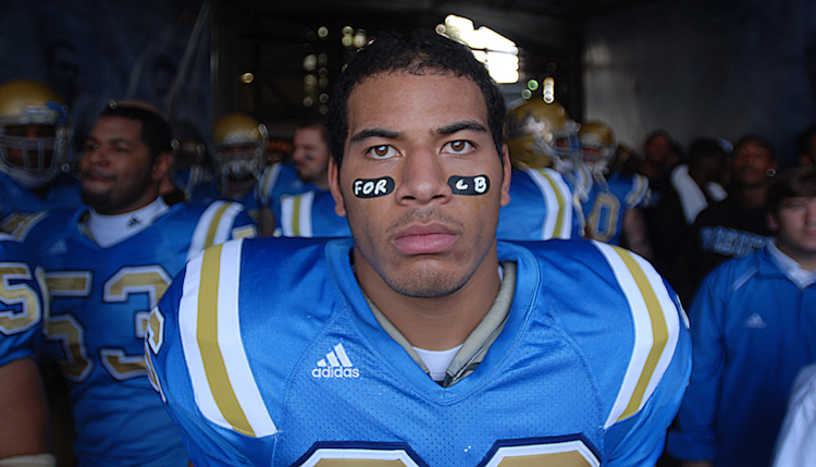 Senior tail back Kahlil Bell looks out the tunnel leading to the Rose Bowl field before his final game for UCLA, December 2008.